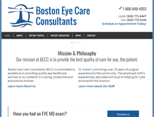 Tablet Screenshot of bostoneyecareconsultants.com